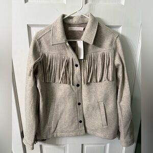 Flag & Anthem Fringe Jacket - Cream